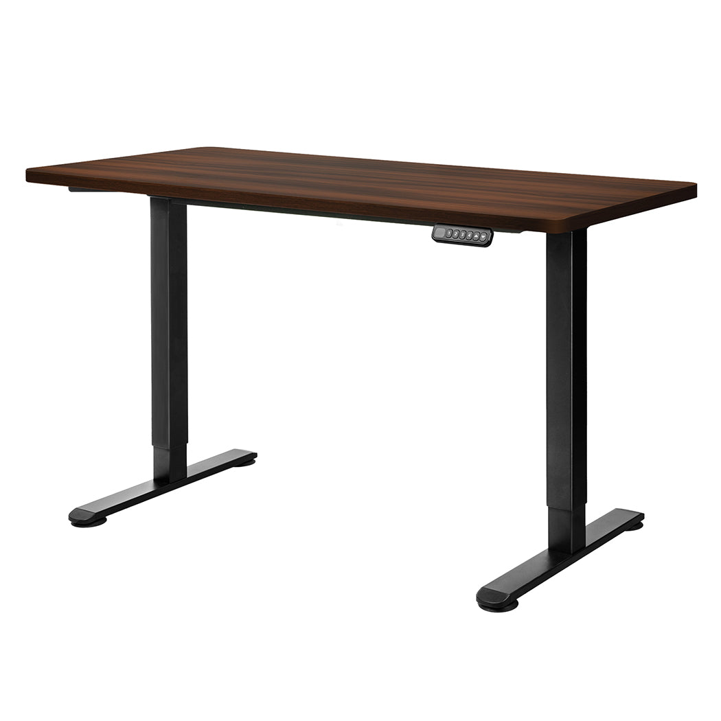 Luxury Motorised Standing Desk Adjustable 140cm Walnut 1000x 1MM