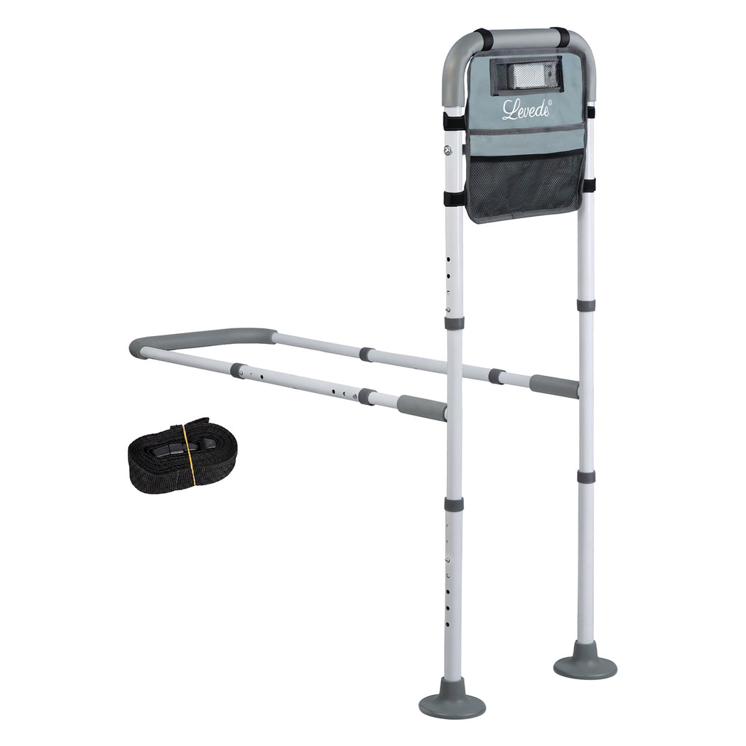 Bed Rail Elderly Adjustable Safety Handle LED Light | Simple