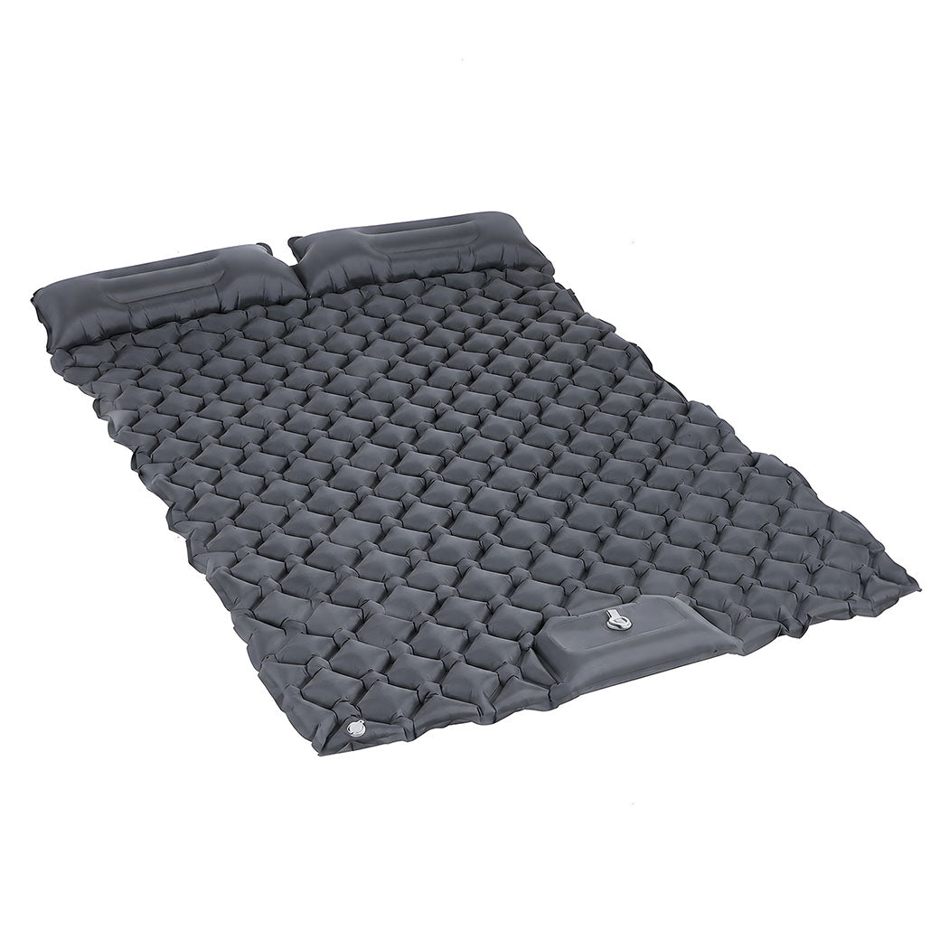 Camping Mattress Double Wide Grey 195x125x12.5cm