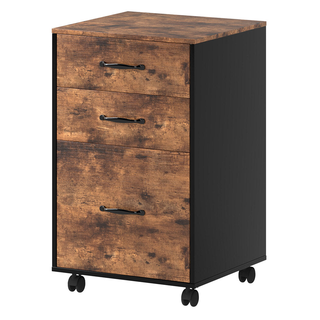 Mobile Filing Cabinet Walnut 41x40x68cm