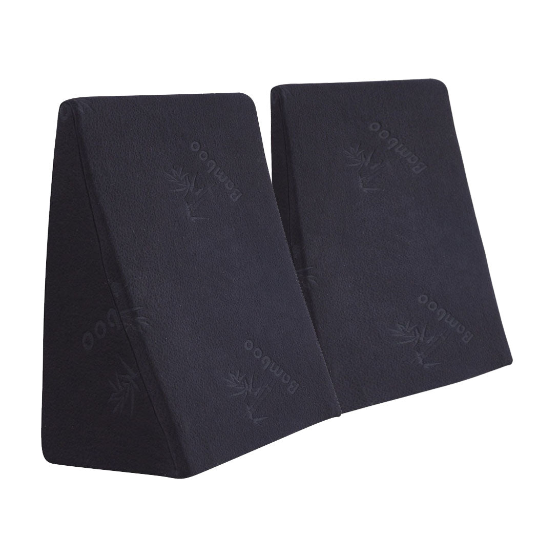 Cool Foam Bed Wedge Pillow Cushion Neck Back Support With Cover
