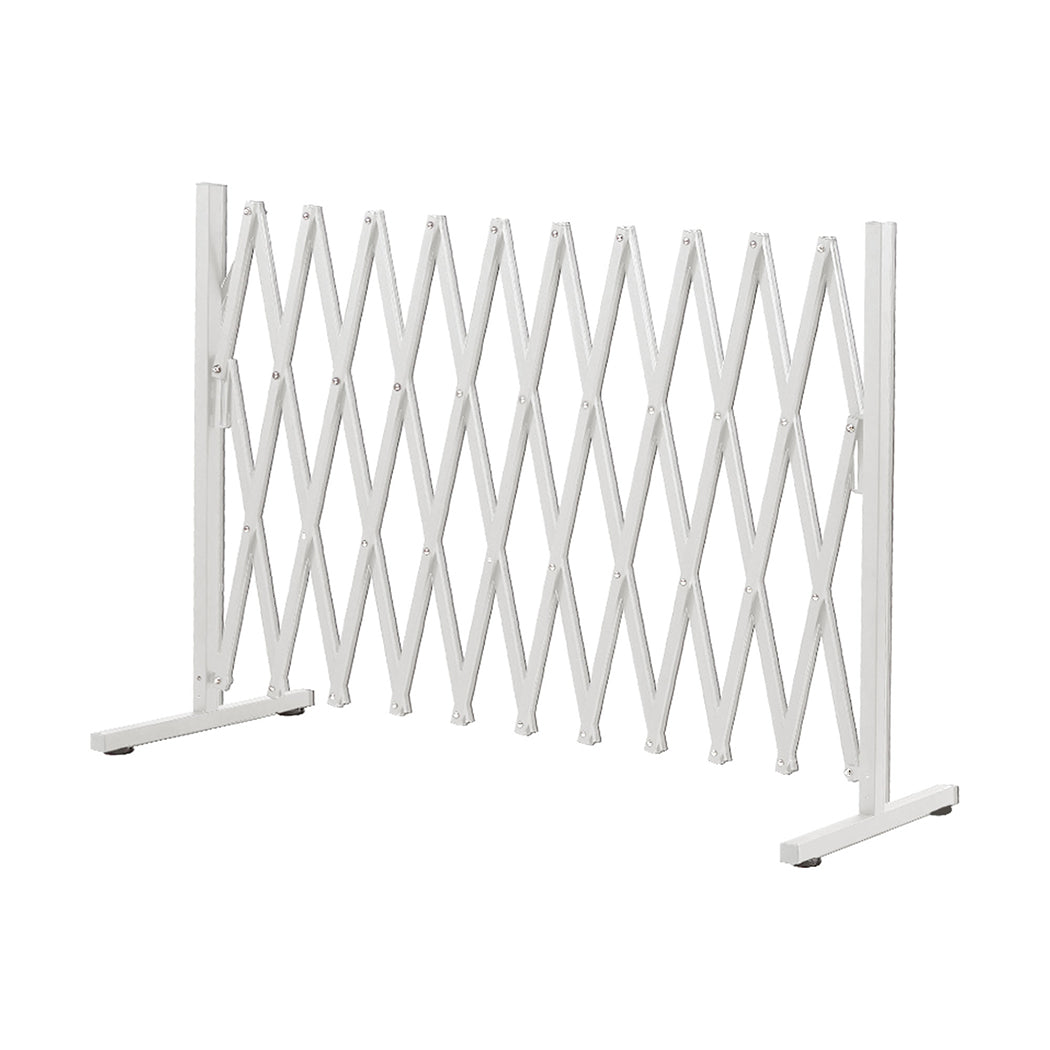 Pet Baby Safety Fence Security Gate Barrier Indoor Outdoor White - White colour