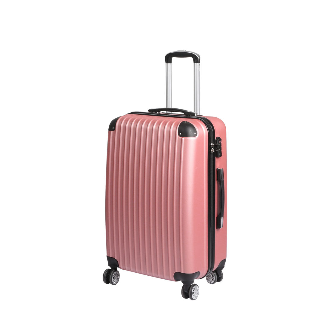 24 Luggage Suitcase Rose Gold 39x23x63cm