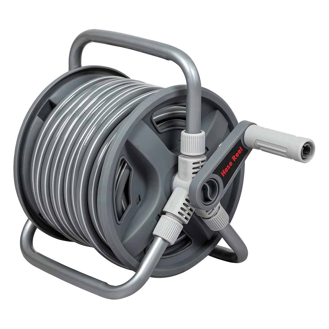 Portable Hose Reel 20M Grey 11x15cm