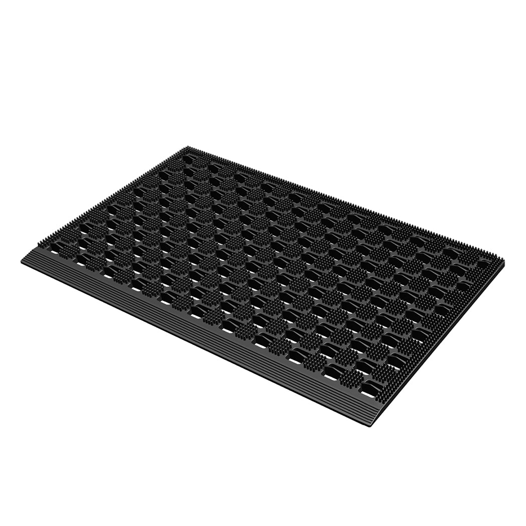 Front Door Mat Black Tpe 75x43cm