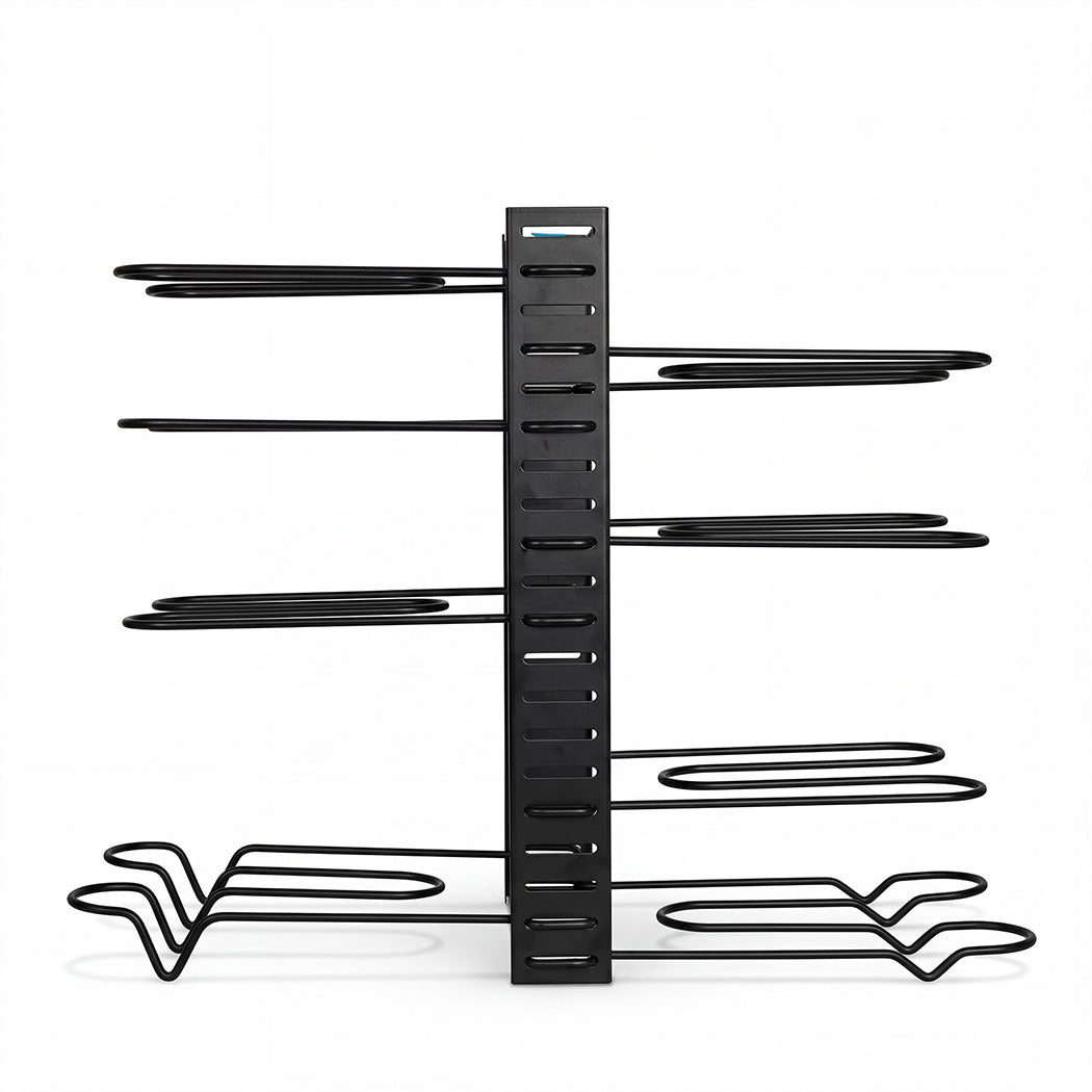 8 Tier Pot Pan Rack Organiser Kitchen | Simpledeals