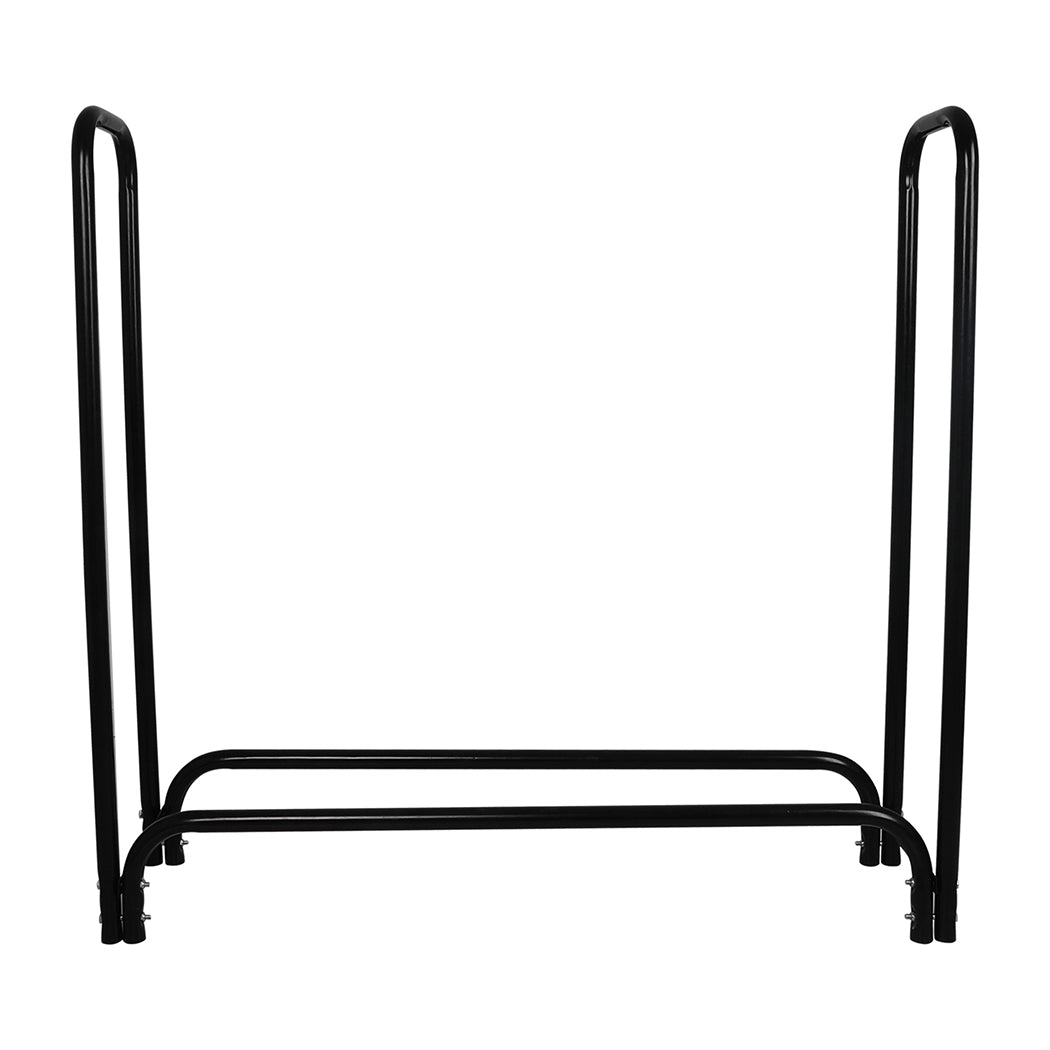 Firewood Rack Heavy Duty Steel Holder 123x33x126cm