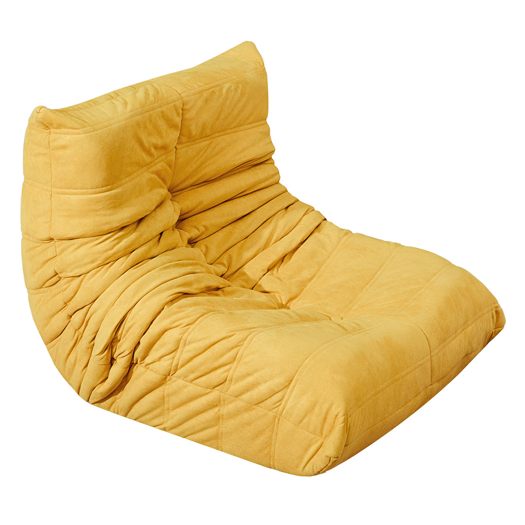 Kids Foam Sofa Chair Yellow 68x74x57cm