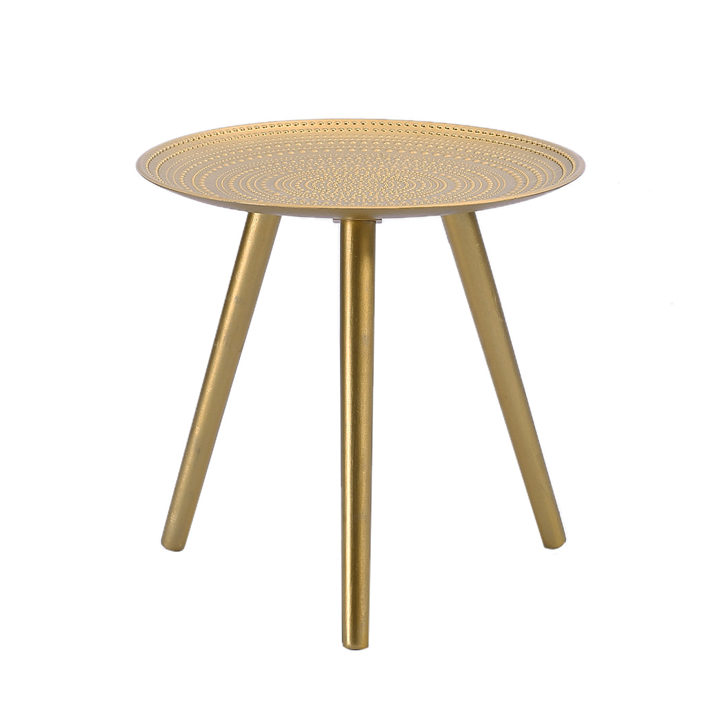 Gold Bedside End Table Coffee Side Table Stylish Living Room Piece
