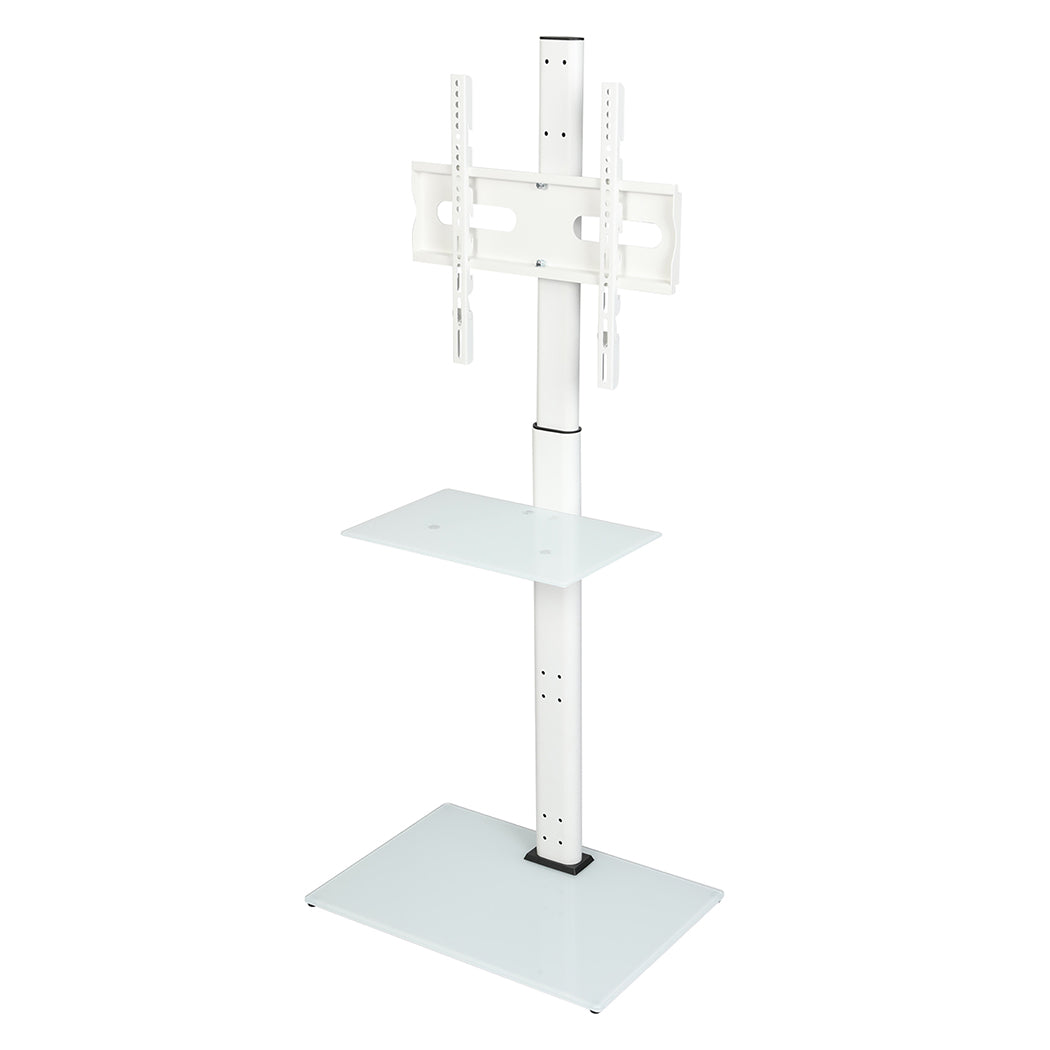 Tv Floor Stand Adjustable White 100x100cm