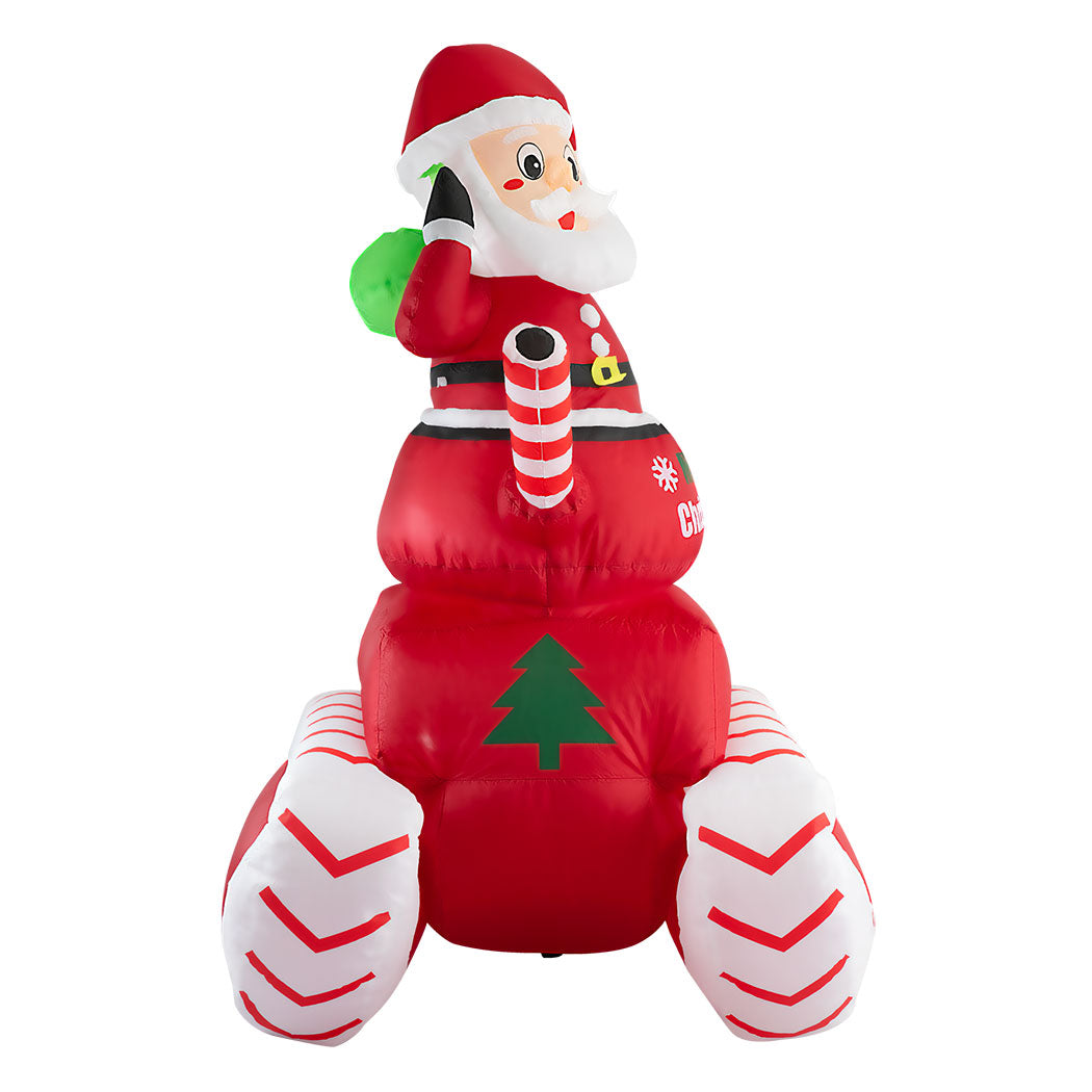 Xmas Tank Led Lights - Christmas Inflatable Santa Claus