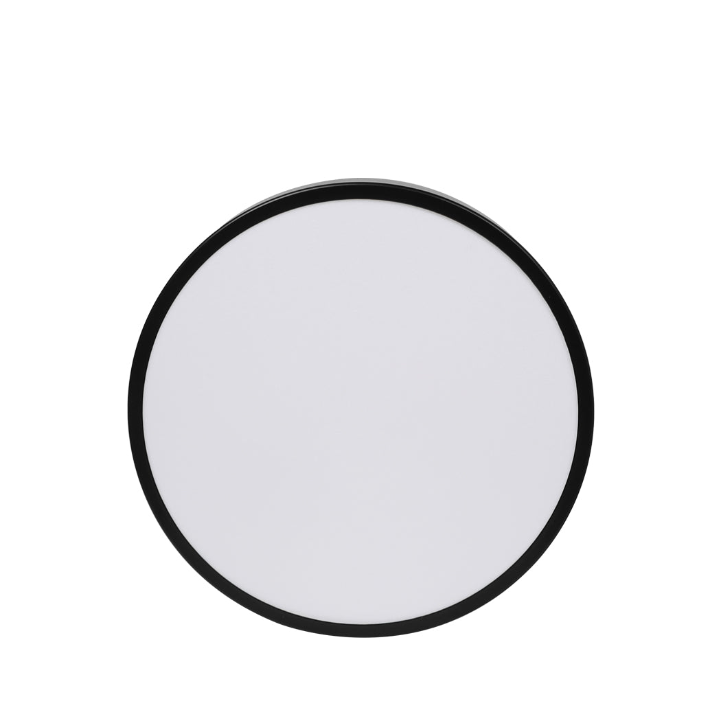 LED Ceiling Light 30W Round Panel Black Modern Flush Mount Lamp