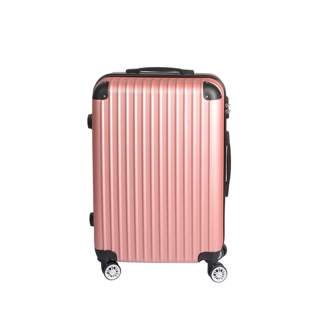 24 Luggage Suitcase Rose Gold 39x23x63cm