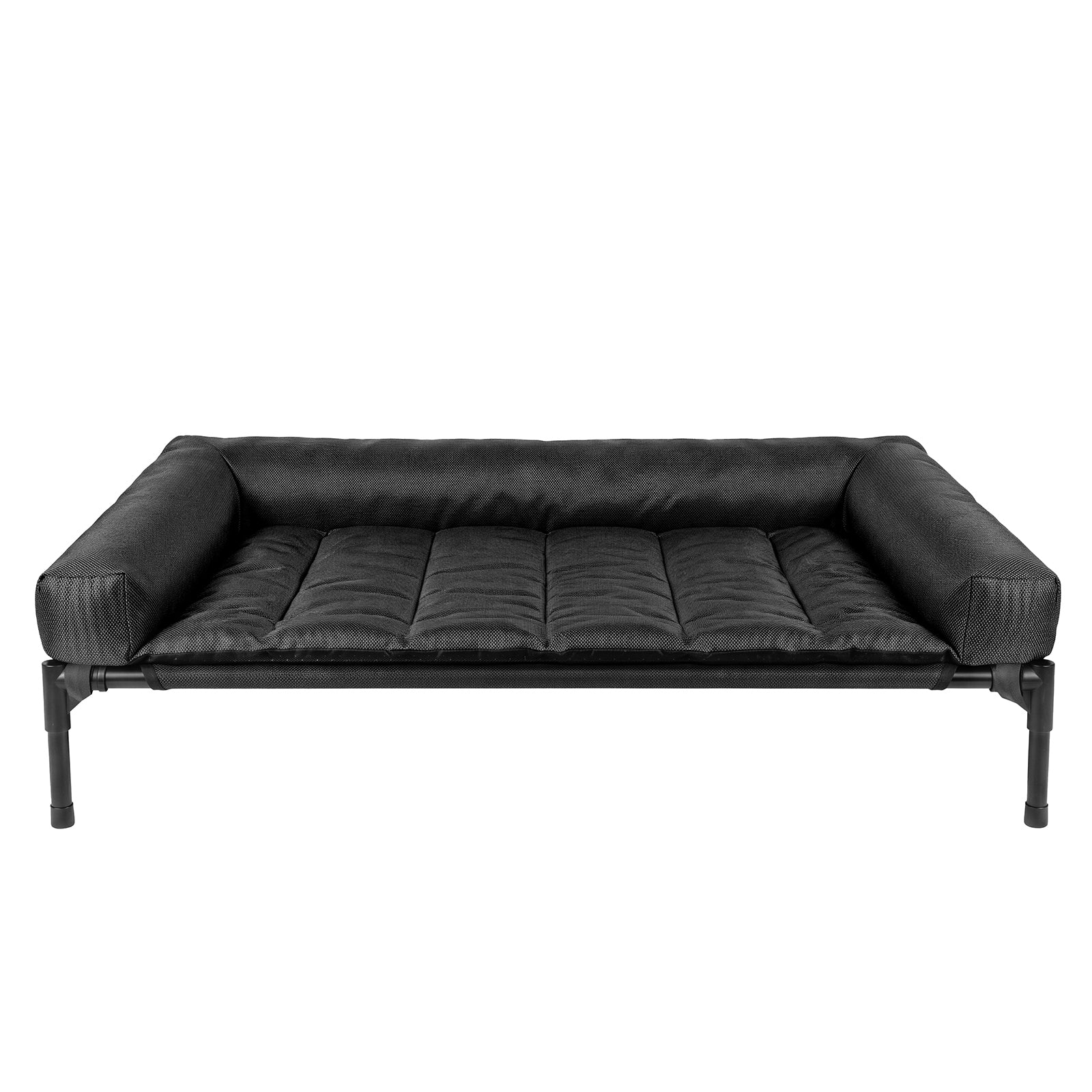 Large Dog Bed Black Breathable 107x76x18.5cm