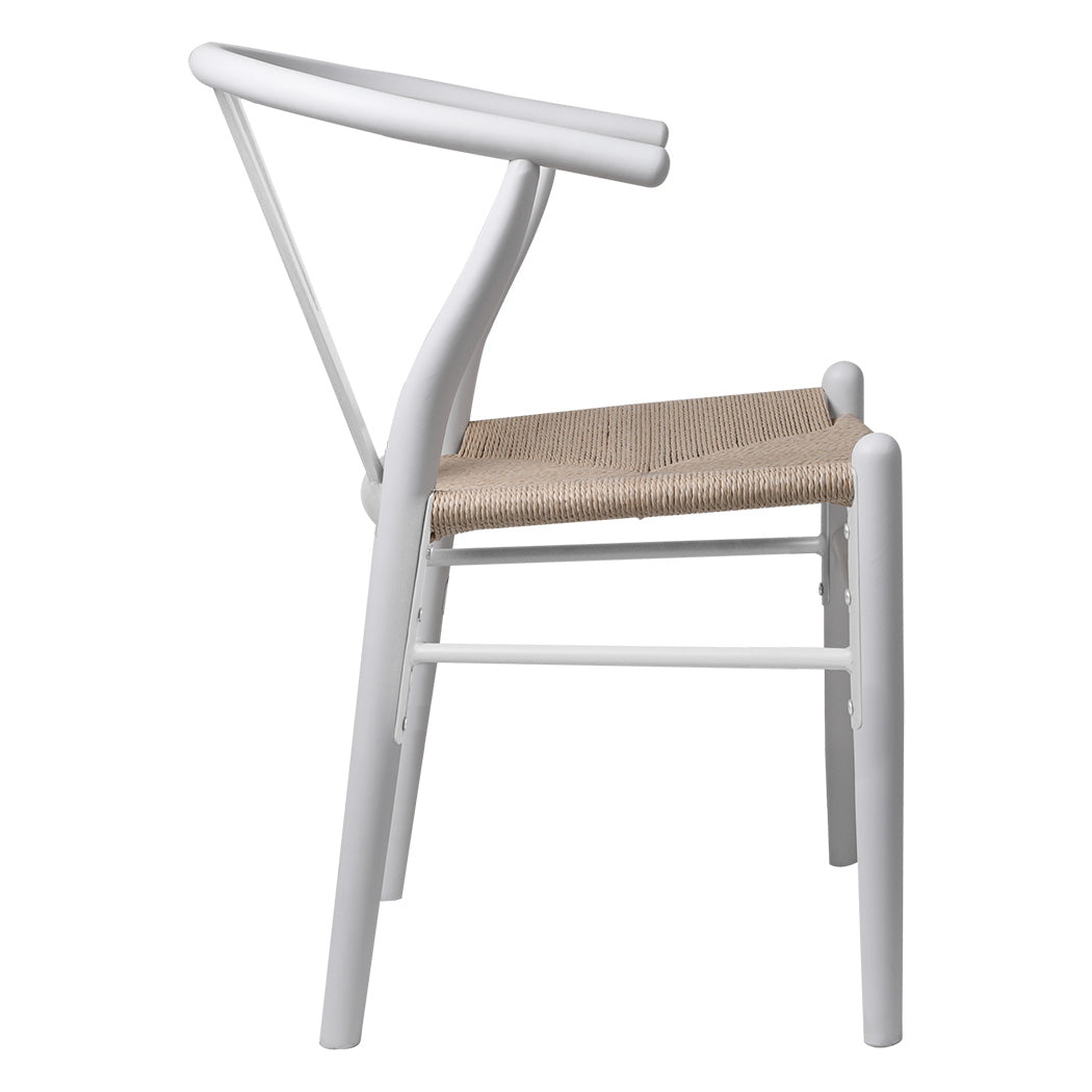 Cozy 6x Dining Chairs Wooden Hans White  Soft Cushion Classic