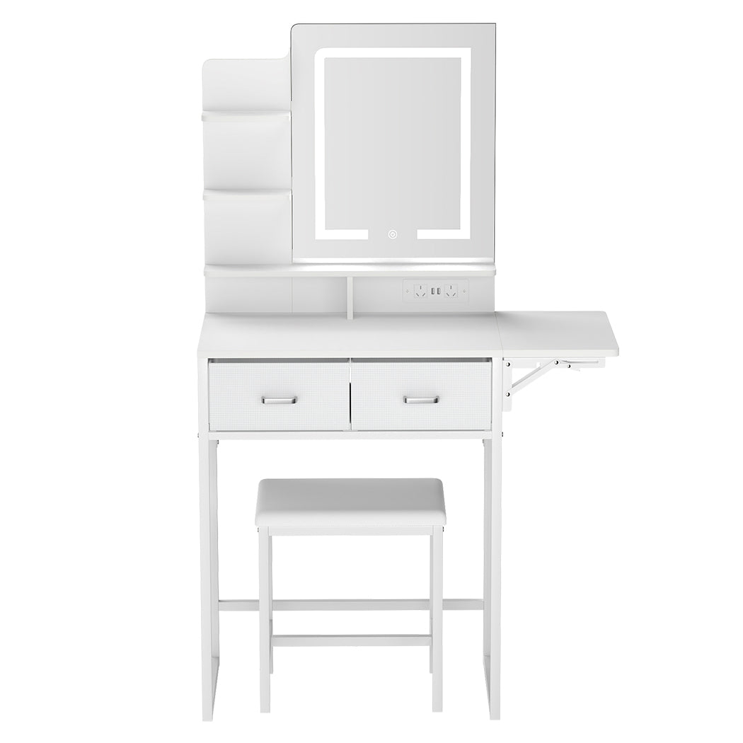 Dressing Table With Led Mirror 83x40x136cm