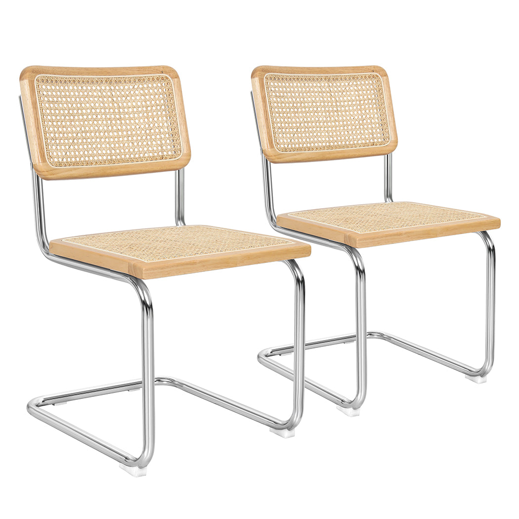 Compact 6x Rattan Chair Dining Chairs  Sleek Modern Look Classic