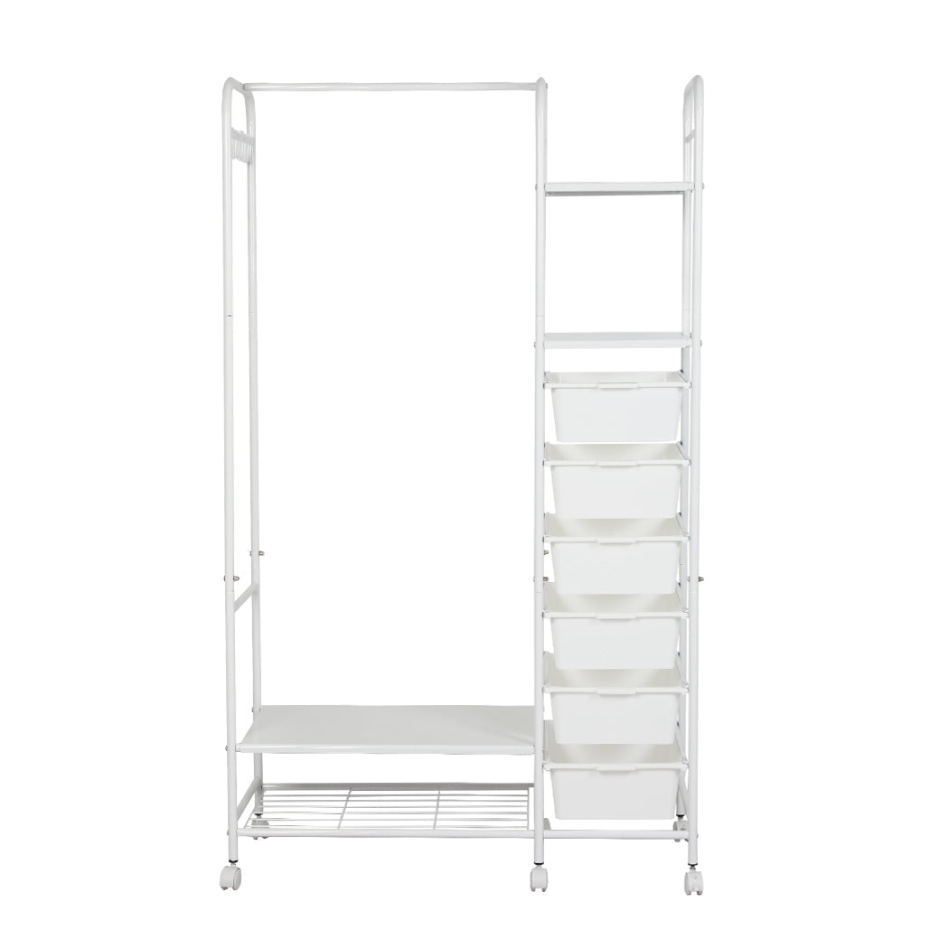 id4 - Contemporary 94CM Clothes Rack Stand Heavy Duty Hanging  Adjustable