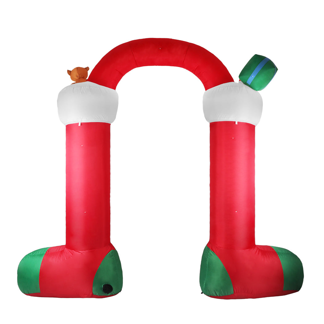 Arch Led Lights Xmas - Christmas Inflatable Decor Stocking