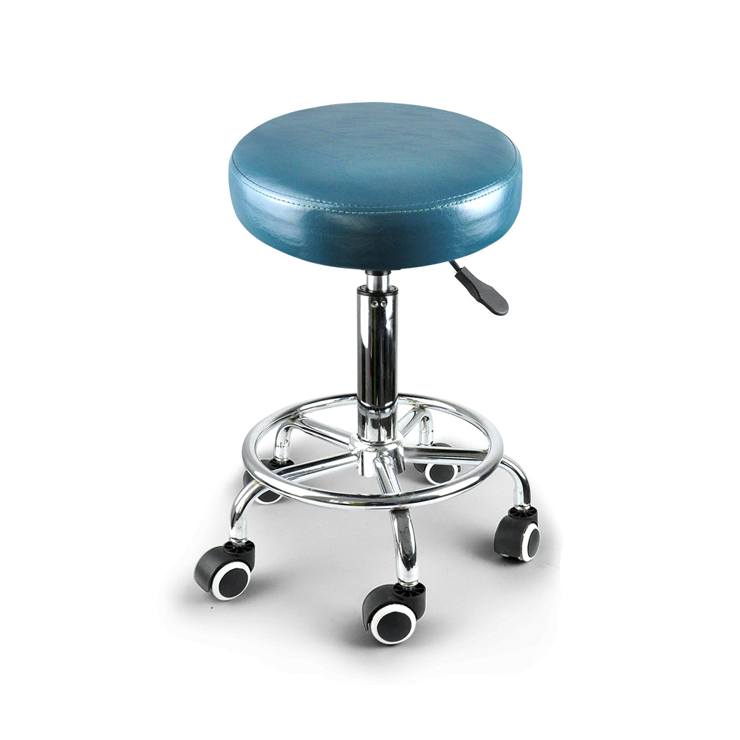 id11&12 - Contemporary 4x Barstool Swivel Salon Hairdressing  Wood Finish