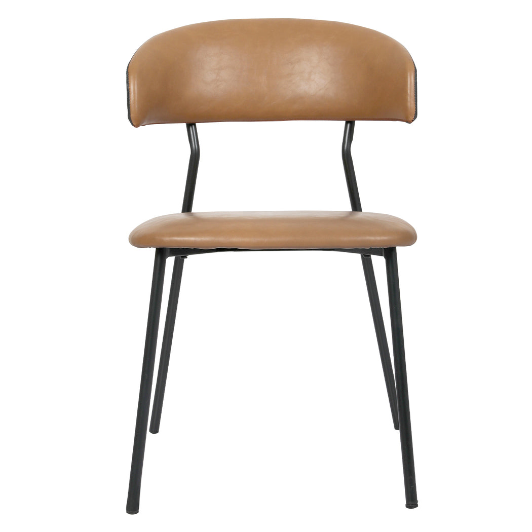 Brown Leather Dining Chairs