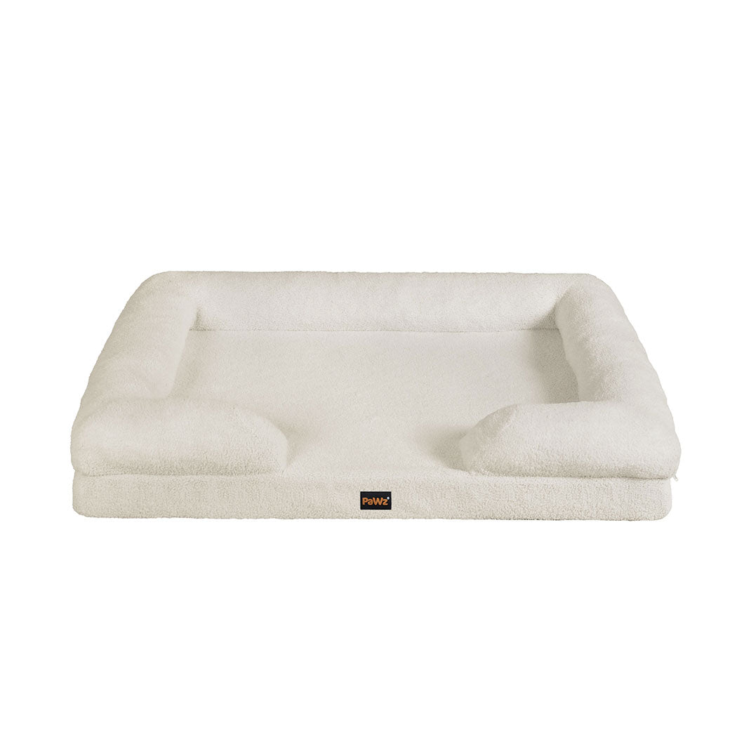 White sofa bed 90x64x18cm, rear view