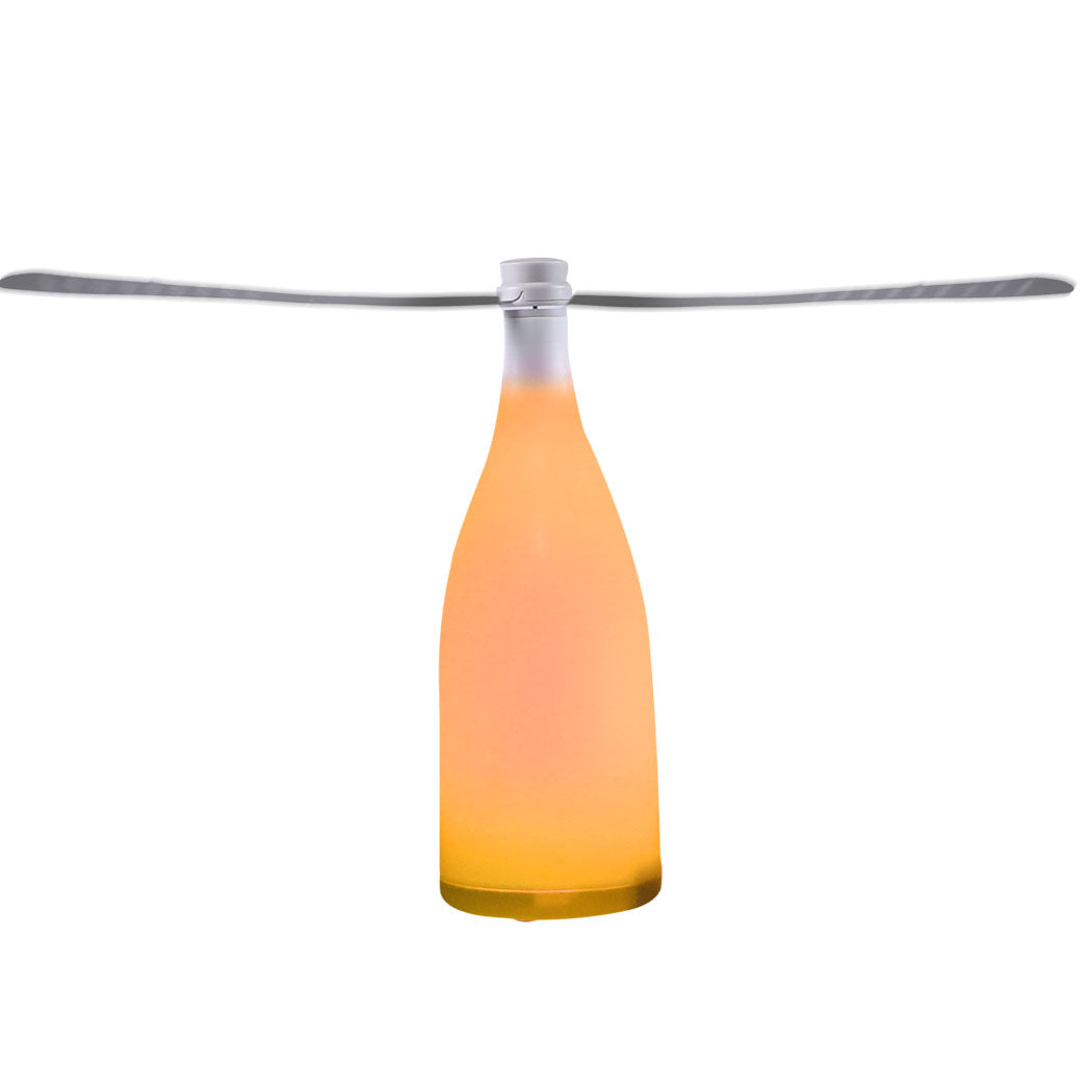 LED Repellent Fly Fan Entertaining Orange | Orange colour