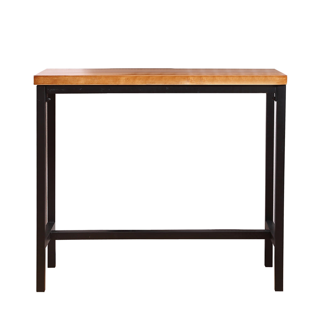 Wood Steel Legs - High Bar Table Vintage Industrial
