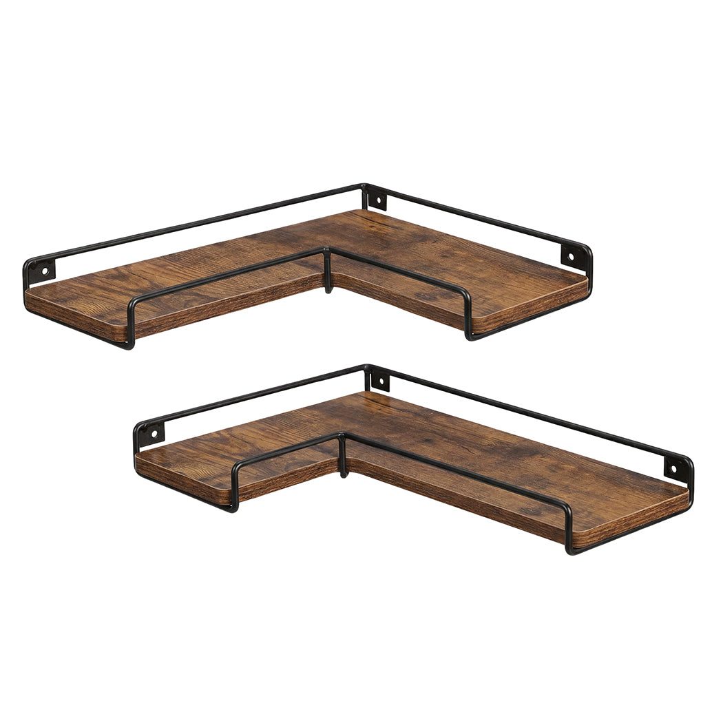Corner Floating Wall Shelves Set 2 Industrial | Simpledeals
