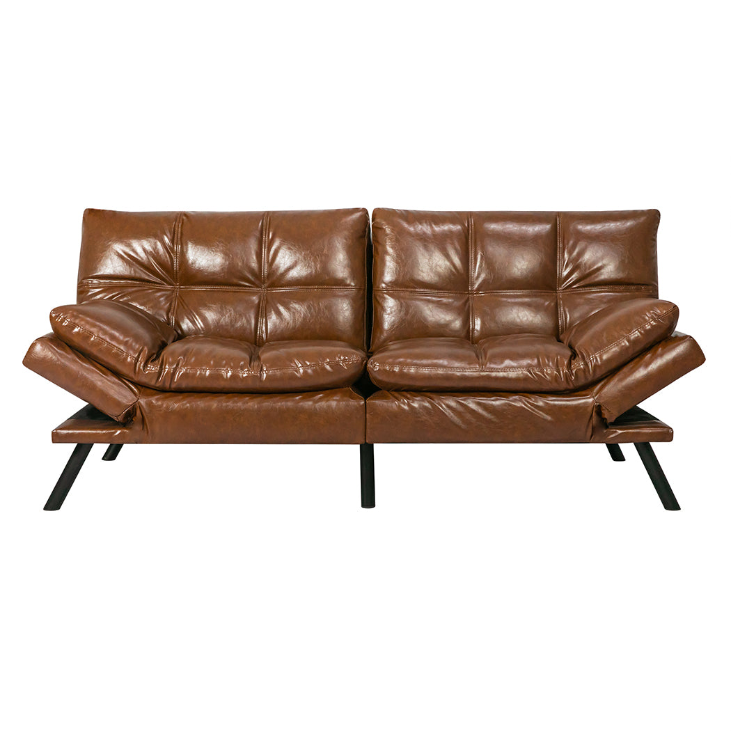 Minimalist Sofa Bed Futon Recliner Lounge  Sleek Modern Look