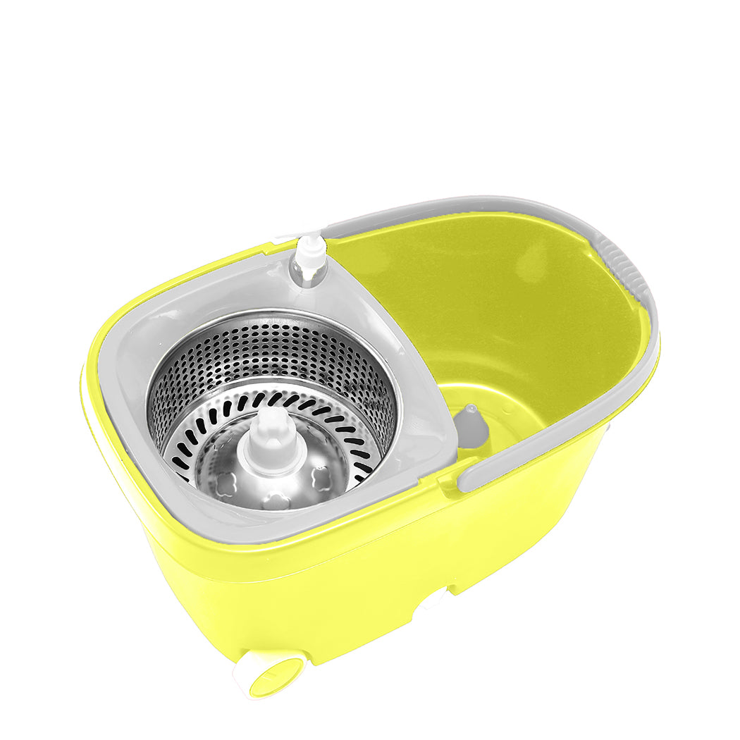 Cleanflo Spin Mop Bucket Set 360 Spinning Green | Green colour