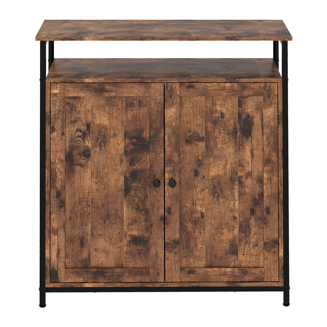 Storage Cabinet Walnut Adjustable 68.6x30x80cm