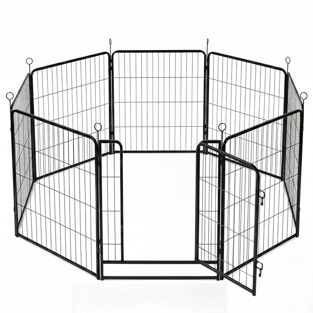 Dog Playpen Folding Steel Pen 68x80cm