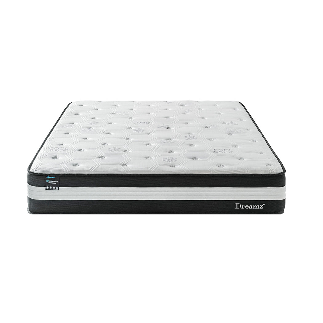 Versatile King Cooling Mattress 5 Zone 25cm  Easy Assembly Classic