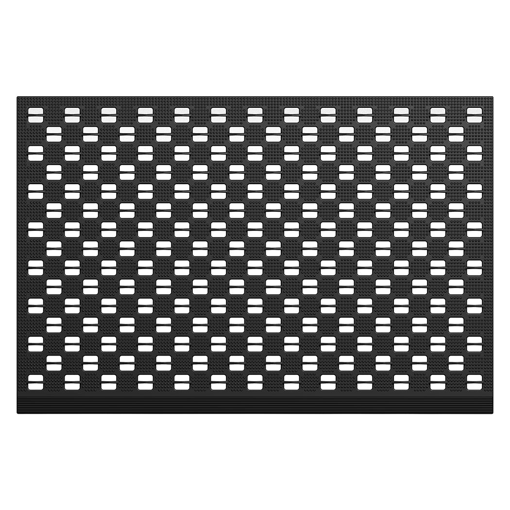 Front Door Mat Black Tpe 90x60cm