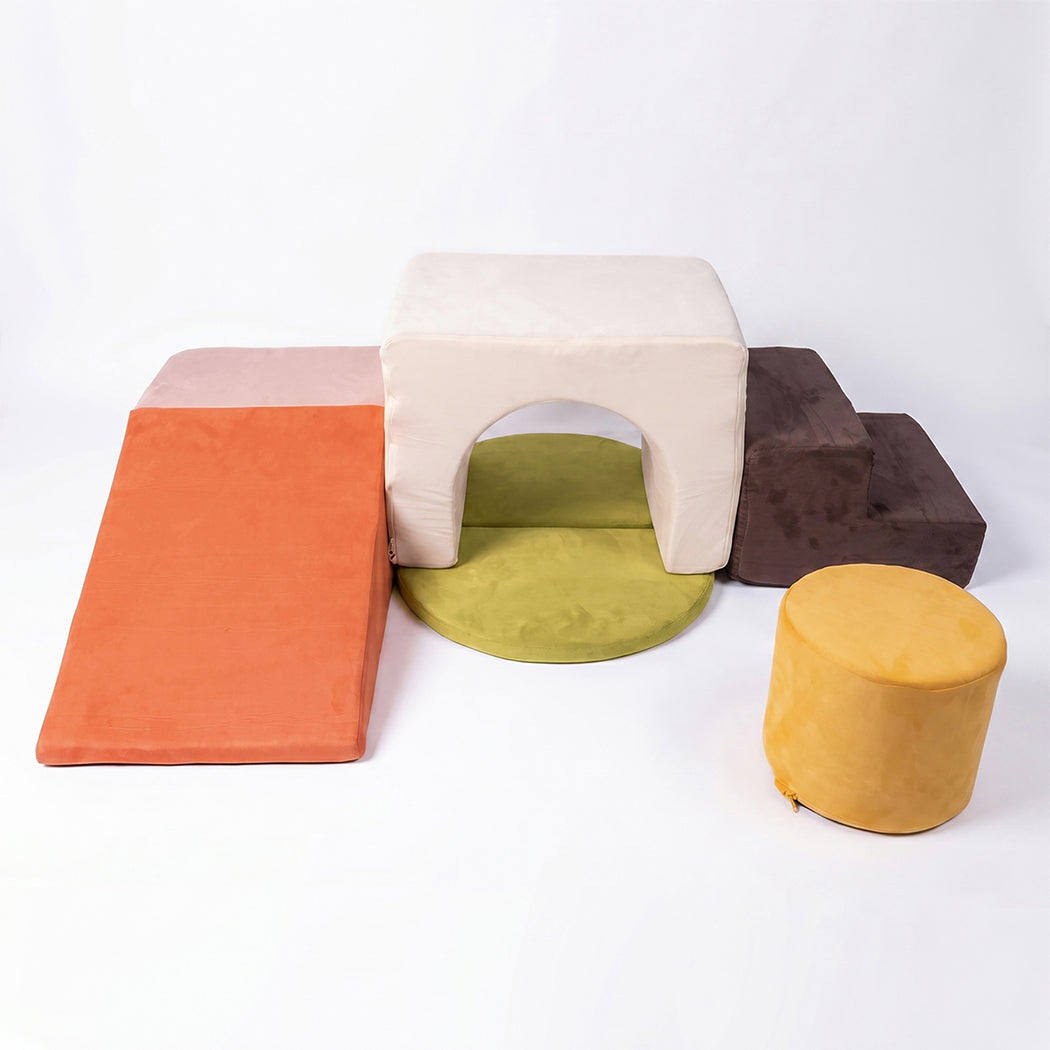 Kids Foam Climbing Blocks 7pc Soft Play Set | Simpledeals