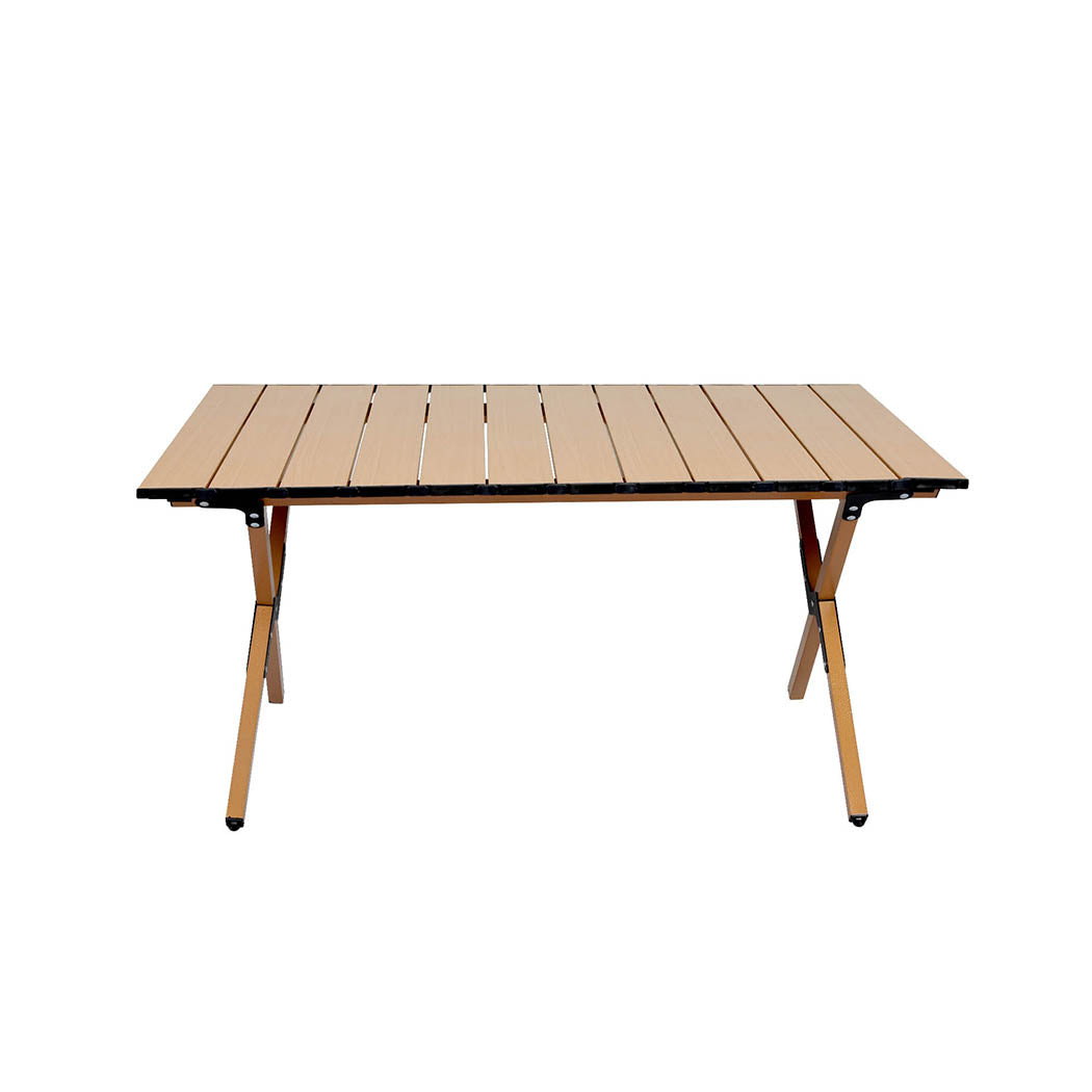 Folding Camping Table Portable Oak