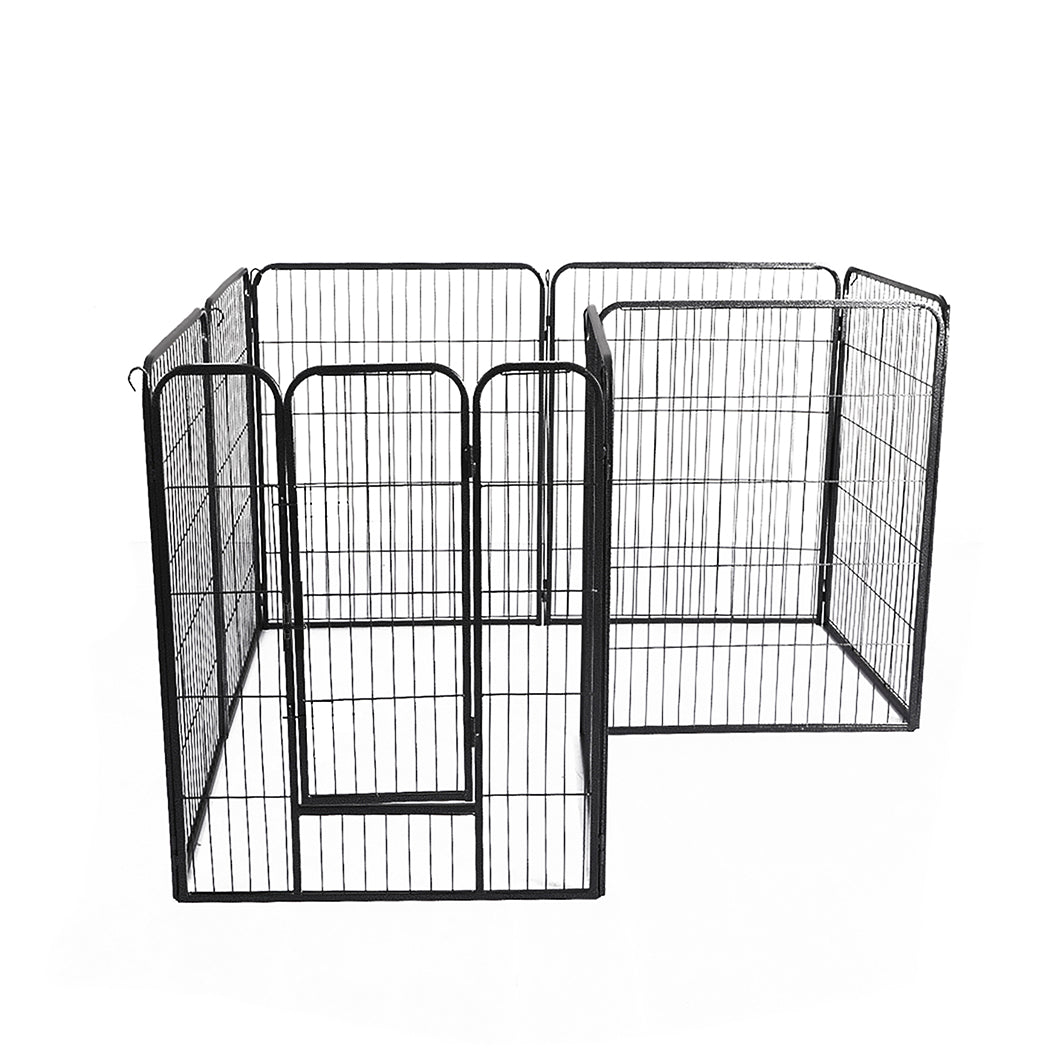 8 Panel Pet Dog Playpen Puppy Exercise Cage Enclosure Fence Cat Play Pen 48''