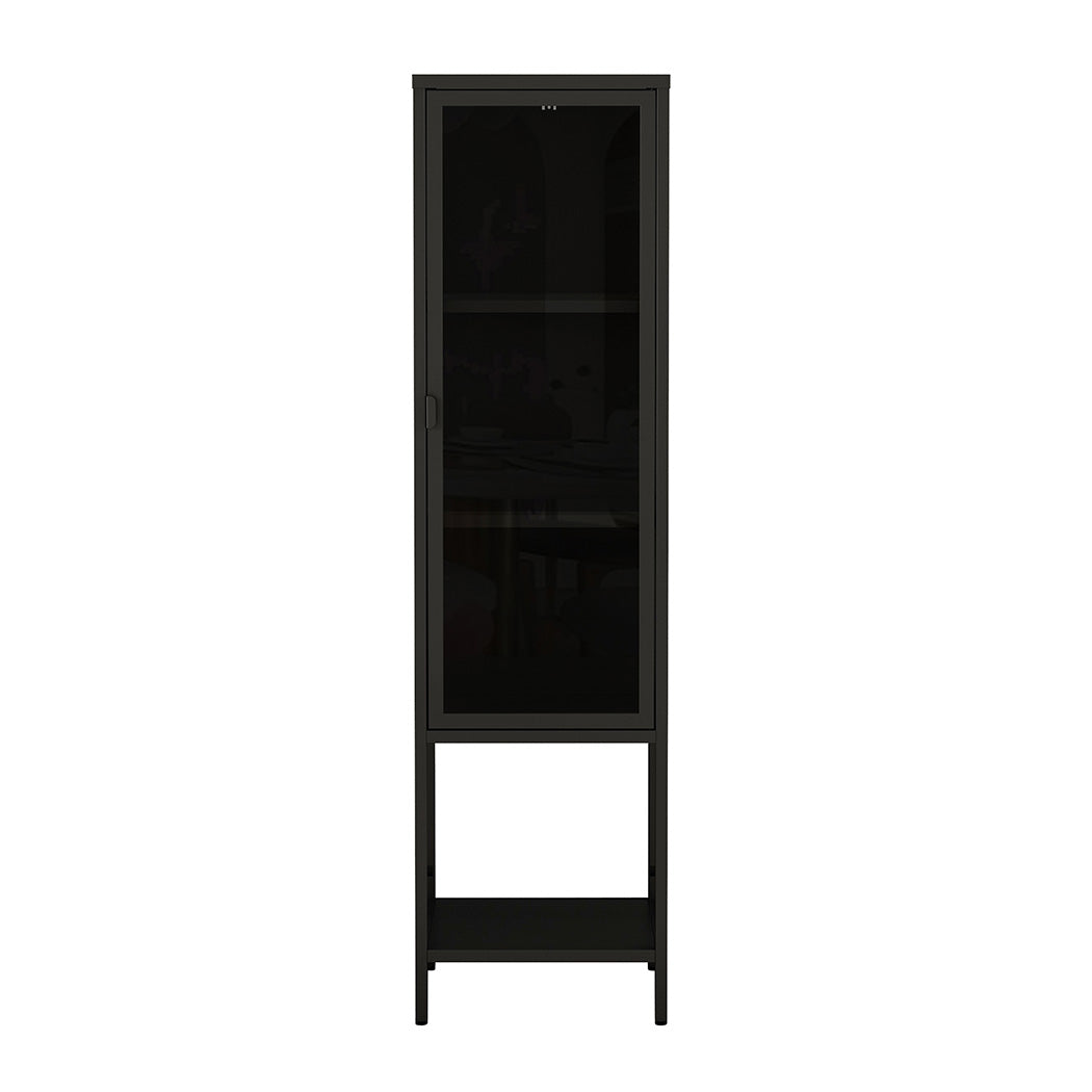 id11&12 - Compact Glass Display Cabinet Collections Storage  High Back Support