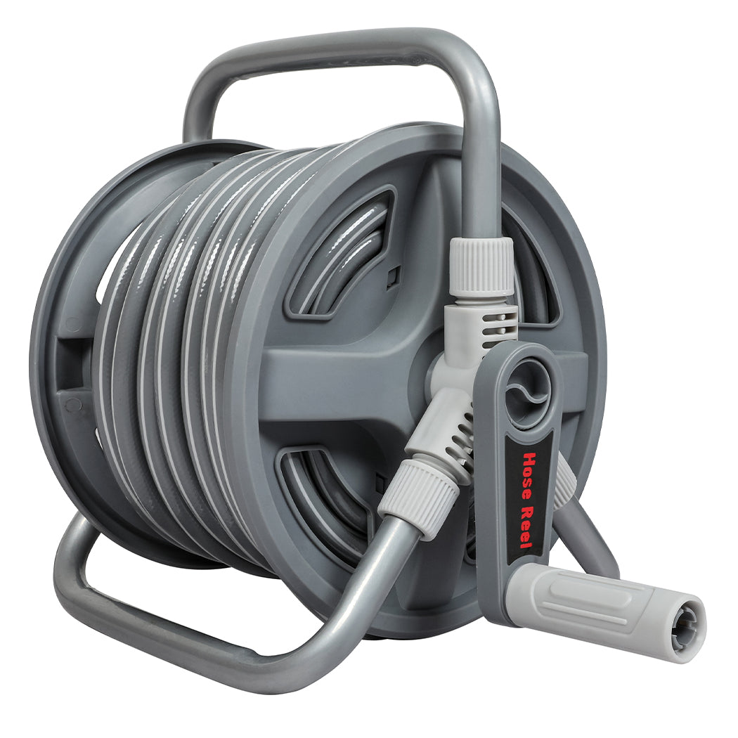 Portable Hose Reel 20M Grey 11x15cm