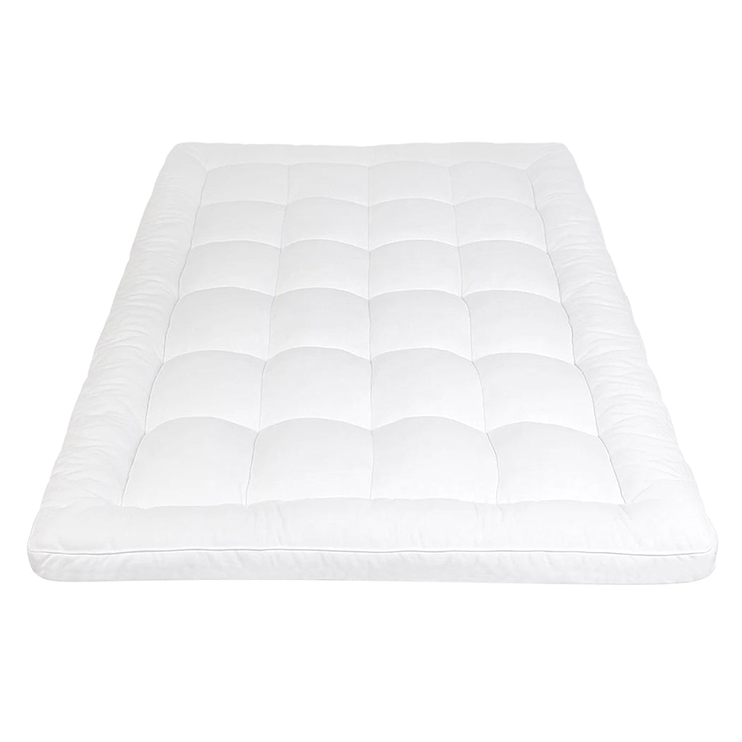id4 - Contemporary Mattress Topper Pillowtop Cover Bed Protector Queen