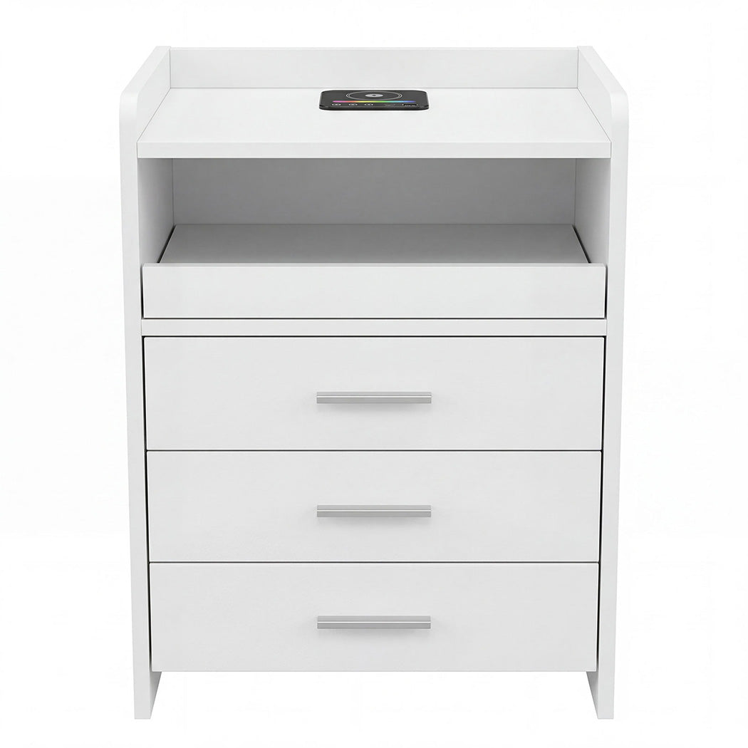Smart Nightstand Table With Wireless Charging 39.5x31.5cm