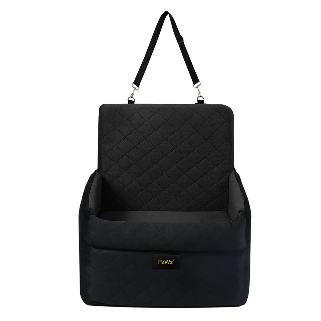 Pet Car Seat Booster Velvet Travel Bed 51x51x50cm