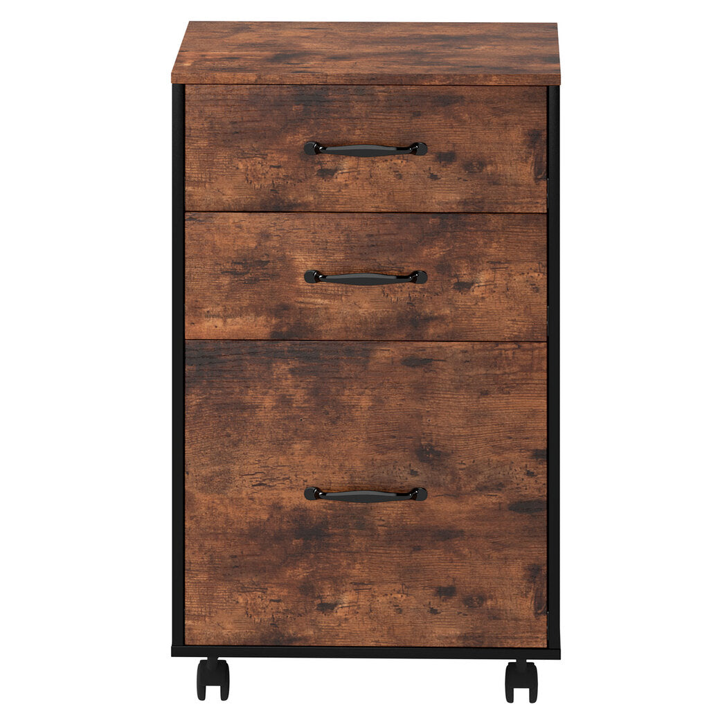 Mobile Filing Cabinet Walnut 41x40x68cm
