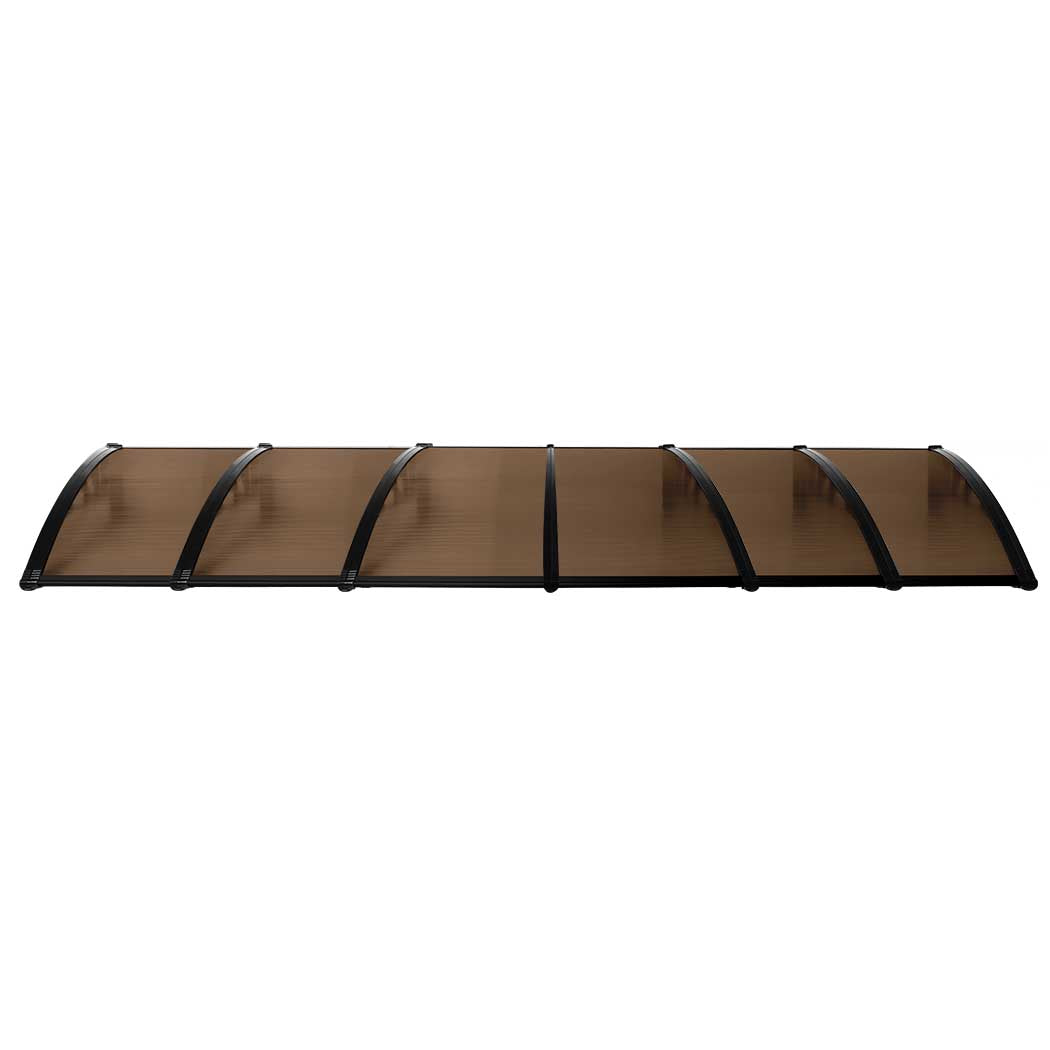 Window Door Awning Outdoor 1M X 6M Brown 1x6M | Brown colour