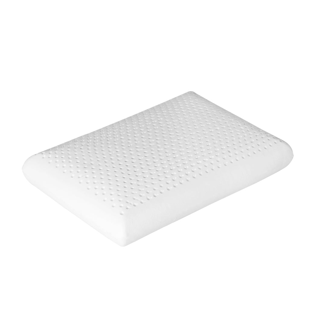 2x Natural Latex Pillow with Removable Covers for Comfortable Sleep | Natural colour