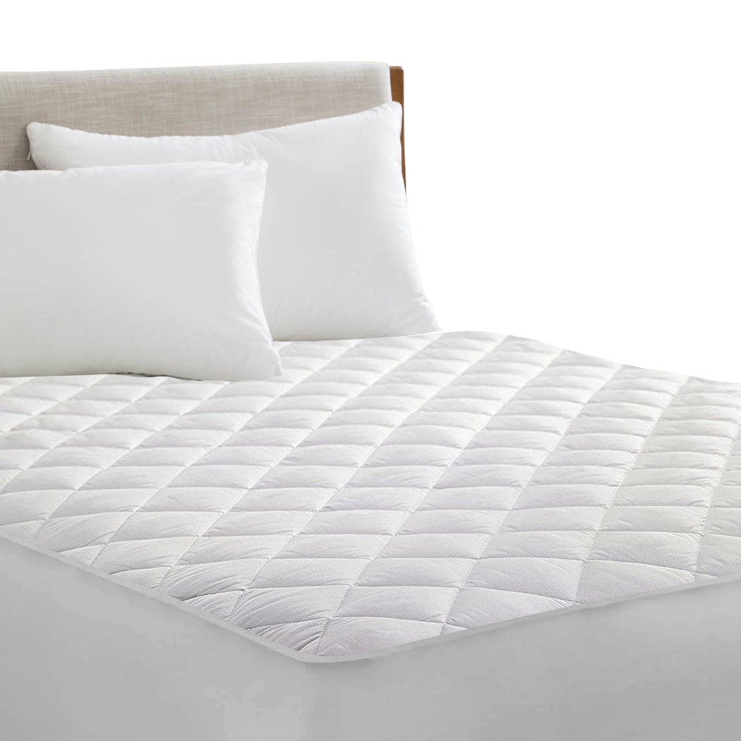 Double Mattress Protector Fully Fitted Waterproof Microfiber