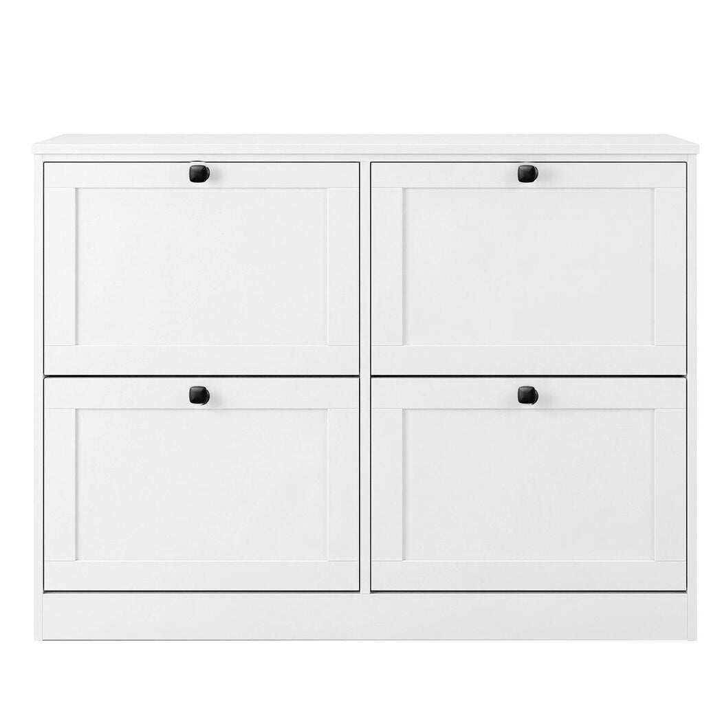 Flip Drawer Shoe Cabinet 4 Drawer Tall Slim | Simpledeals