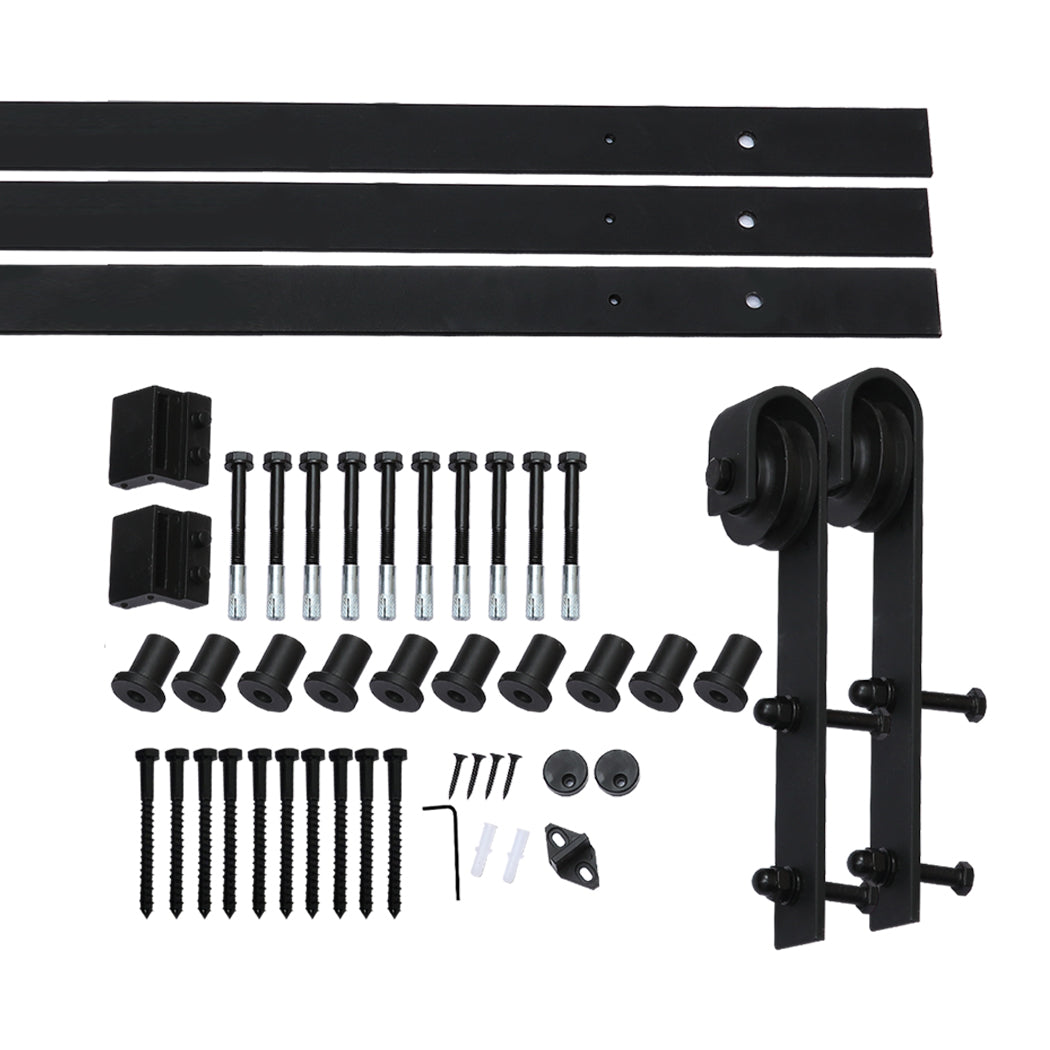 3.66m Antique Classic Style Double Sliding Door Hardware Track Set