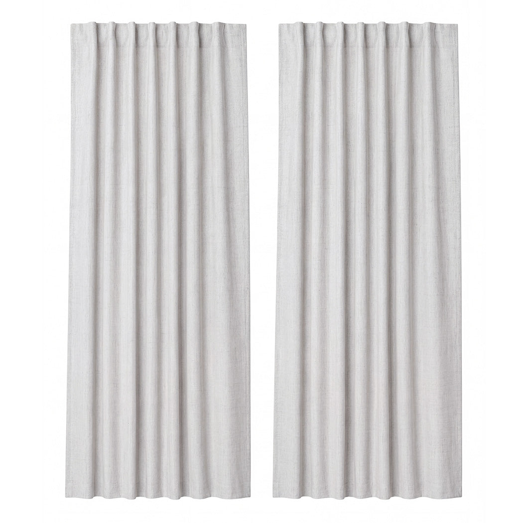 Blackout Curtains Thermal Linen 2-Panel | Simpledeals